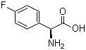 structure of CAS# 19883-57-9, (S)-4-Fluorophenylglycine;L-(4-Fluorophenyl) glycine; 4-Fluoro-L-alpha-phenylglycine