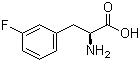 structure of CAS# 19883-77-3, 3-Fluoro-L-phenylalanine