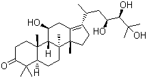structure of CAS# 19885-10-0, Alisol A;(23S,24R)-11b,23,24,25-Tetrahydroxydammar-13(17)-en-3-one