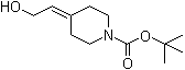 structure of CAS# 198892-80-7, 4-(2-Hydroxyethylidene)piperidine-1-carboxylic acid tert-butyl ester;tert-Butyl 4-(2-Hydroxyethylidene)piperidine-1-carboxylate; tert-Butyl 4-(2-hydroxyethylidene)tetrahydropyridine-1(2H)-carboxylate