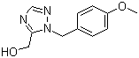 (2-(4-Methoxybenzyl)-2H-1,2,4-triazol-3-yl)methanol molecular structure (CAS 199014-14-7)