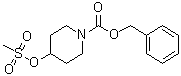 结构式 CAS# 199103-19-0, 4-[(甲基磺酰基)氧基]哌啶-1-羧酸苄酯