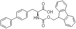 结构式 CAS# 199110-64-0, N-[(9H-芴-9-甲氧基)羰基]-L-4,4'-联苯丙氨酸