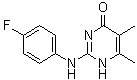 2-[(4-Fluorophenyl)amino]-5,6-dimethyl-4(1H)-pyrimidinone molecular structure (CAS 199463-17-7)