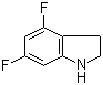 structure of CAS# 199526-98-2, 4,6-Difluoro-2,3-dihydroindole