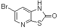 结构式 CAS# 199538-83-5, 6-溴噻唑并[5,4-b]吡啶-2(1H)-酮