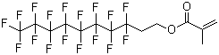 structure of CAS# 1996-88-9, 2-(Perfluorooctyl)ethyl methacrylate;1,1,2,2-Tetrahydroperfluorodecyl methacrylate