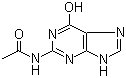 N-2-乙酰鸟嘌呤分子结构 (CAS 19962-37-9)