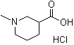 结构式 CAS# 19999-64-5, N-甲基哌啶-3-羧酸盐酸盐