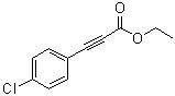 结构式 CAS# 20026-96-4, 3-(4-氯苯基)-2-丙炔酸乙酯