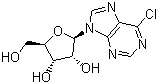 结构式 CAS# 2004-06-0, 6-氯嘌呤核苷