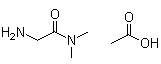structure of CAS# 200634-33-9, 2-Amino-N,N-dimethylacetamide monoacetate;Glycine dimethylamide acetate