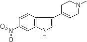 structure of CAS# 200714-15-4, 3-(1-Methyl-1,2,3,6-tetrahydropyridin-4-yl)-6-nitro-1H-indole