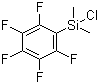 Chlorodimethyl(pentafluorophenyl)silane molecular structure (CAS 20082-71-7)