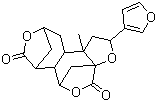 structure of CAS# 20086-06-0, Diosbulbin B;(2R,3aS,6S,6aS,7R,10R,11aR,11bS)-2-(3-Furanyl)octahydro-11b-methyl-4H-3a,6:7,10-dimethanofuro[2,3-c]oxepino[4,5-e]oxepin-4,8(6H)-dione
