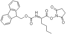 结构式 CAS# 201026-08-6, Fmoc-L-正亮氨酸 N-羟基琥珀酰亚胺酯