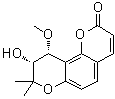 structure of CAS# 20107-13-5, (9R,10R)-9,10-Dihydro-9-hydroxy-10-methoxy-8,8-dimethyl-2H,8H-benzo[1,2-b:3,4-b']dipyran-2-one