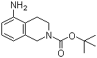 结构式 CAS# 201150-73-4, 5-氨基-2-叔丁氧羰基-1,2,3,4-四氢异喹啉