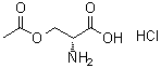 结构式 CAS# 201212-79-5, D-丝氨酸乙酸酯盐酸盐