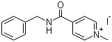 1-Methyl-4-[[(phenylmethyl)amino]carbonyl]pyridinium iodide molecular structure (CAS 201349-37-3)