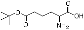 structure of CAS# 201354-26-9, (S)-2-Aminohexanedioic acid 6-(1,1-dimethylethyl) ester