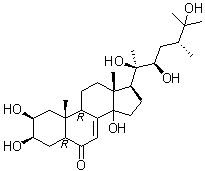结构式 CAS# 20137-14-8, 罗汉松甾酮 A