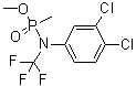 N-(3,4-Dichlorophenyl)-P-methyl-N-(trifluoromethyl)phosphonamidic acid methyl ester molecular structure (CAS 2014-04-2)