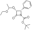 (3R,4S)-tert-Butyl 3-(1-ethoxyethoxy)-2-oxo-4-phenylazetidine-1-carboxylate molecular structure (CAS 201856-57-7)