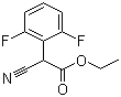Ethyl 2-cyano-2-(2,6-difluorophenyl)acetate molecular structure (CAS 202000-98-4)