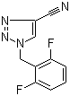4-氰基-1-(2,6-二氟苄基)-1H-1,2,3-三氮唑分子结构 (CAS 202003-06-3)