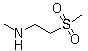 structure of CAS# 202198-18-3, (2-Methylsulfonylethyl)methylamine;2-(Methylamino)-1-(methylsulfonyl)ethane; N-Methyl-2-(methanesulfonyl)ethylamine; N-Methyl-2-(methylsulfonyl)ethanamine; N-Methyl-2-methylsulfonylethylamine