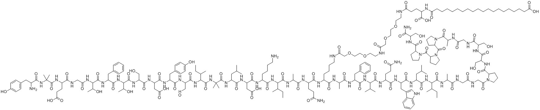 结构式 CAS# 2023788-19-2, 替哲帕肽