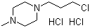 结构式 CAS# 2031-23-4, 1-(3-氯丙基)-4-甲基哌嗪二盐酸盐