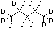 structure of CAS# 2031-90-5, Perdeuteriopentane;Pentane-d<sub>12</sub>