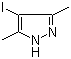 structure of CAS# 2033-45-6, 3,5-Dimethyl-4-iodopyrazole;4-Iodo-3,5-dimethyl-1H-pyrazole