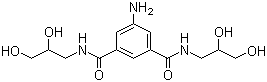 结构式 CAS# 203515-86-0, 5-氨基-N,N'-二(2,3-二羟基丙基)间苯二甲酰胺