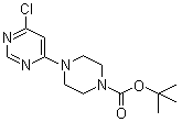结构式 CAS# 203519-88-4, 4-(6-氯嘧啶-4-基)哌嗪-1-甲酸叔丁酯