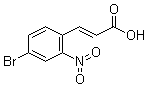 3-(4-Bromo-2-nitrophenyl)-2-propenoic acid molecular structure (CAS 20357-30-6)