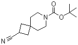 结构式 CAS# 203662-66-2, 2-氰基-7-氮杂螺[3.5]壬烷-7-羧酸叔丁基酯