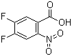4,5-二氟-2-硝基苯甲酸分子结构 (CAS 20372-63-8)