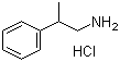 structure of CAS# 20388-87-8, 2-Phenyl-1-propanamine hydrochloride;2-Phenyl-1-propanamine monohydrochloride; 2-Phenylpropylamine hydrochloride