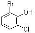 structure of CAS# 2040-88-2, 2-Bromo-6-chlorophenol;2-Chloro-6-bromophenol