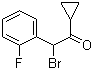 结构式 CAS# 204205-33-4, 2-溴-2-(2-氟苯基)-1-环丙基乙酮; 1-环丙基-2-溴-2-(2-氟苯基)乙酮
