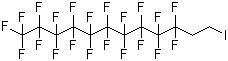 结构式 CAS# 2043-54-1, 1,1,2,2-四氢全氟碘代十二烷; 全氟癸基乙基碘