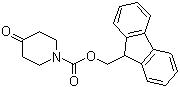 结构式 CAS# 204376-55-6, 1-芴甲氧羰基-4-哌啶酮