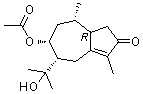 8beta,11-Dihydroxy-1beta-guai-4-en-3-one 8-acetate molecular structure (CAS 20482-21-7)