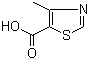 structure of CAS# 20485-41-0, 4-Methylthiazole-5-carboxylic acid;4-Methyl-1,3-thiazole-5-carboxylic acid