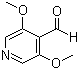 structure of CAS# 204862-70-4, 3,5-Dimethoxypyridine-4-carboxaldehyde