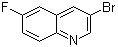结构式 CAS# 205114-16-5, 3-溴-6-氟喹啉