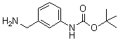 结构式 CAS# 205318-52-1, (3-氨基甲基苯基)氨基甲酸叔丁酯